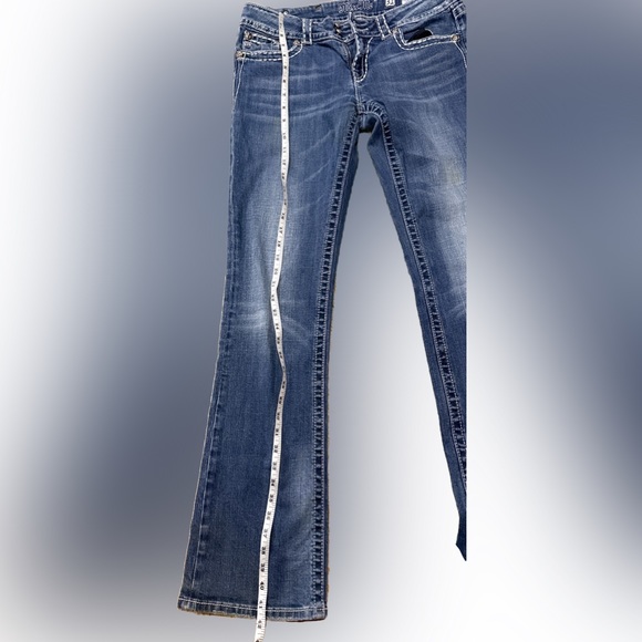 🌺Miss Me Gunmetal Bling Pockets, Boot Cut Jeans JP4656-6 Women’s Size 31🌸🌺 - Picture 11 of 14